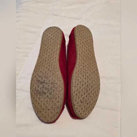 TOMS Red Classic Canvas Slip-On Size 9 Alpargata - Picture 10 of 10